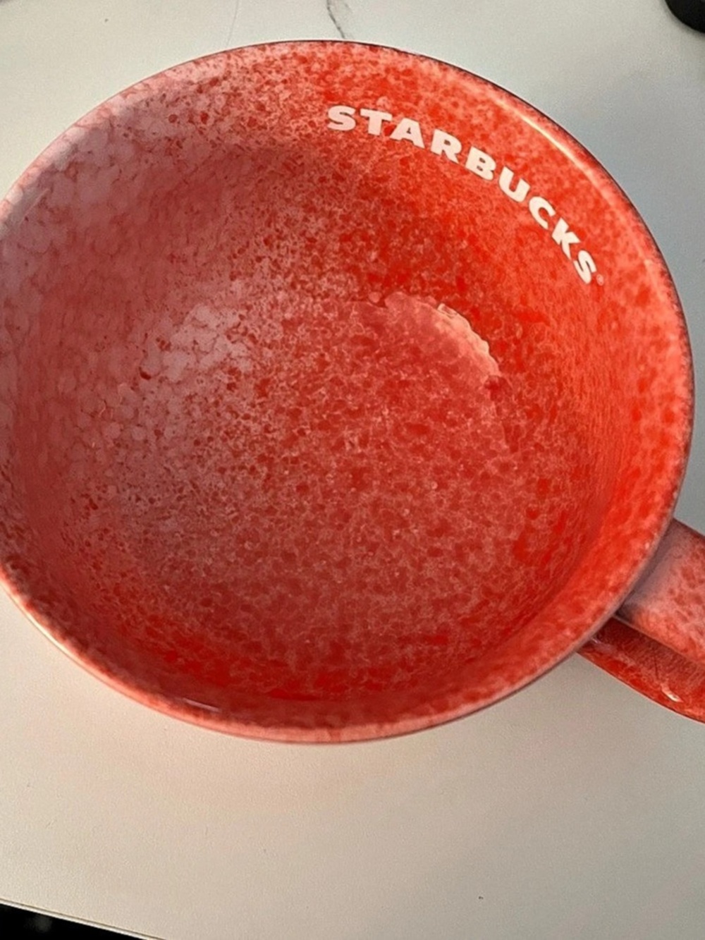 Starbucks Holiday Red Speckle Ceramic Mug